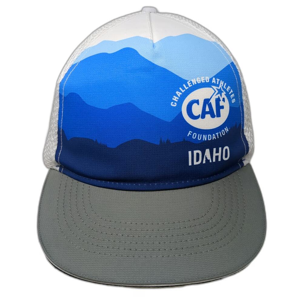 Headsweats Trucker Hat Blue One Size CAF Challenged Athletes Foundation Idaho